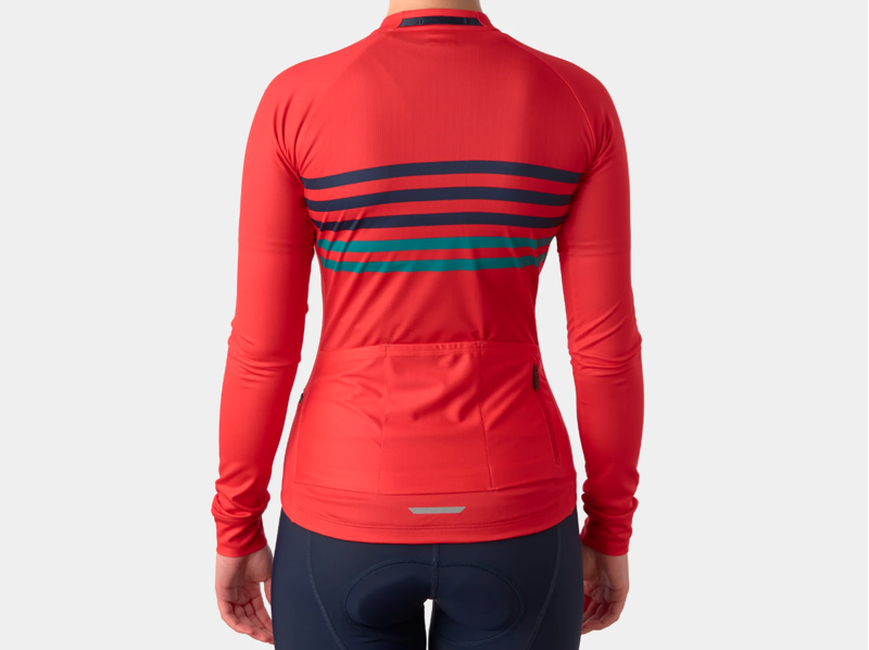 Bontrager Circuit Women's Long Sleeve Jersey in Red/Teal X-Small-1